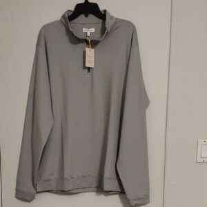 Mango Gray Mock Neck Pullover Sweatshirt